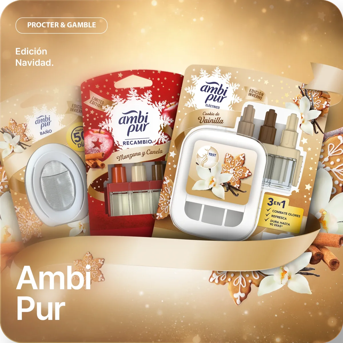 Edición de Navidad de Ambi Pur para Procter & Gamble