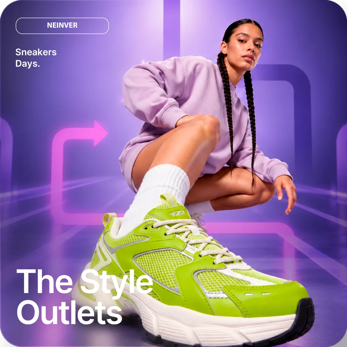 Campaña Sneakers Days de The Style Outlets para Neinver